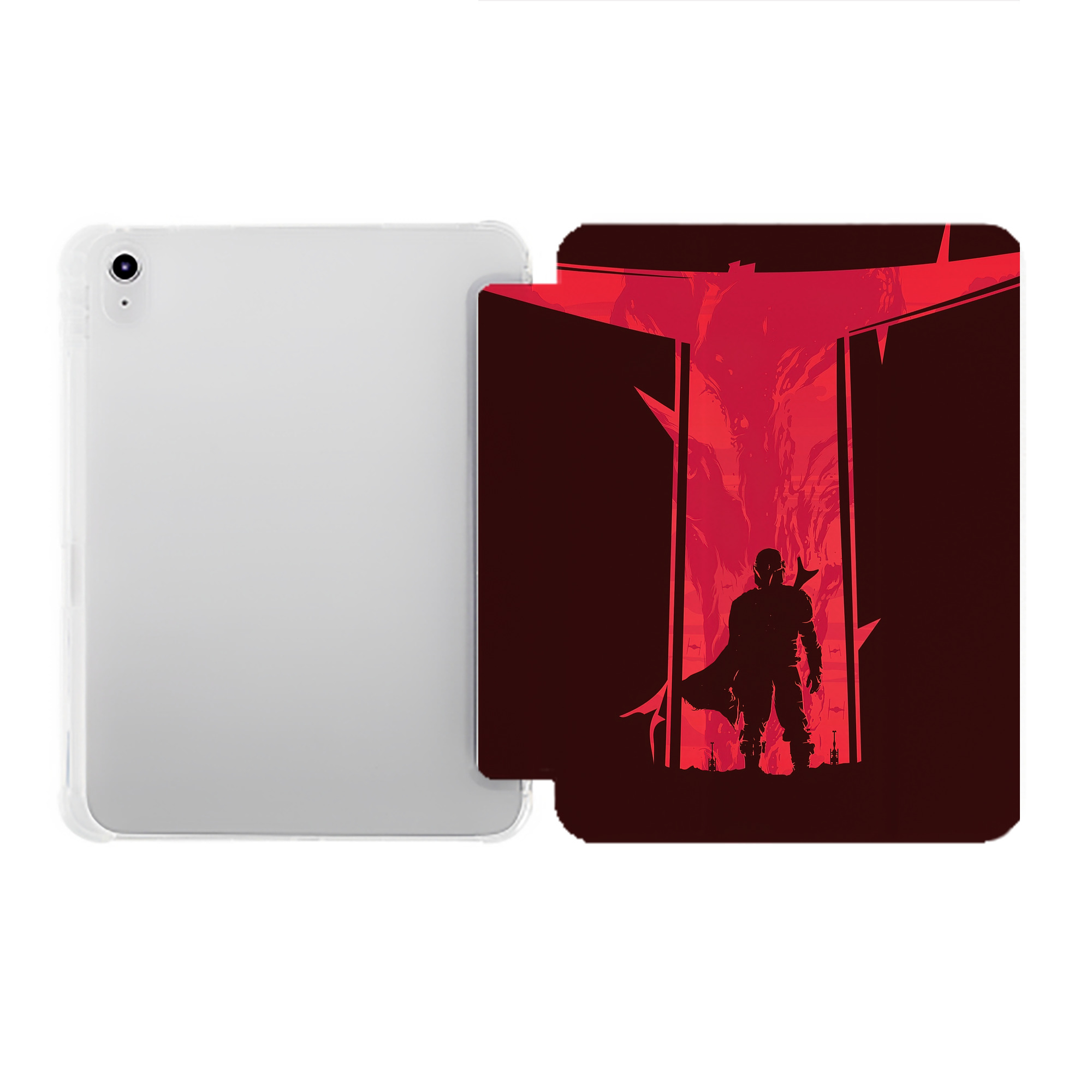 （画像用） スター・ウォーズ Star Wars IPad ケース ペン収納付き 三つ折りスタンド PUレザー×シリコン 対応機種9.5/10.5/10.9インチ